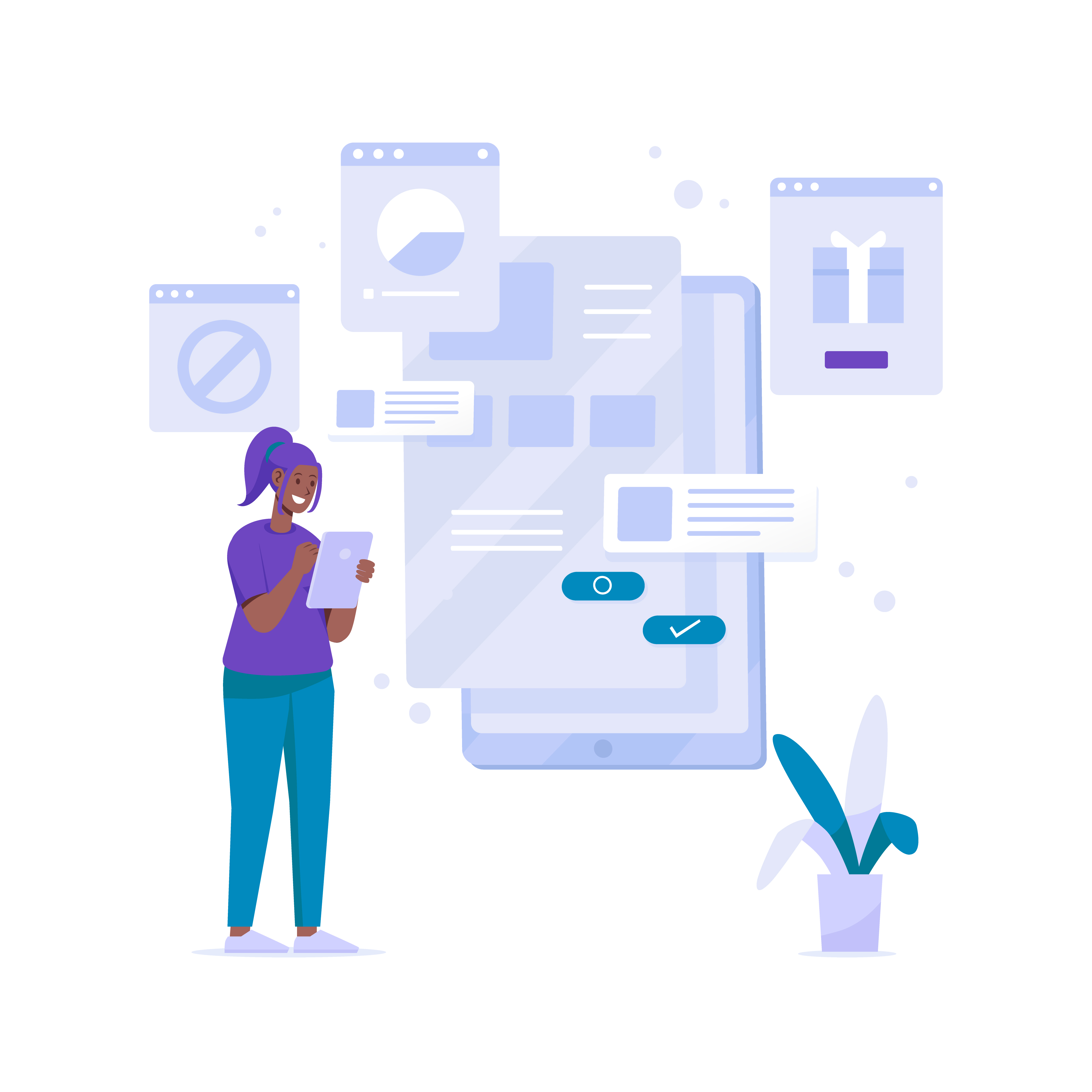 User experience illustration